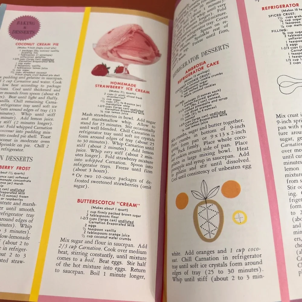 Vintage 1957 Carnation Failure-Proof Recipes Booklet‎ Mid-Century Advertising